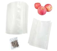 100 sacchetti per sottovuoto per alimenti, 8 x 12 cm, per sottovuoto e freezer, spessi e goffrati, con tutti i tipi di macchine sigillanti, resistenti al congelamento, all'ebollizione e al microonde