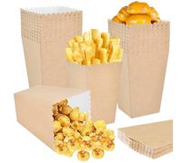 100 sacchetti popcorn, scatole per popcorn, scatole in carta kraft popcorn, sacchetti per caramelle, popcorn, contenitori per matrimoni, compleanni, serate cinematografiche o feste