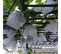 100 sacchetti protettivi da giardino, protezione della frutta da parassiti, uccelli e insetti, rete per piante e uva Taglia libera bianco