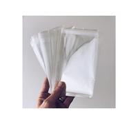100 sacchetti trasparenti con chiusura adesiva, sacchetto trasparente in plastica PP 10 x 15 cm, riciclabile, inodore, prodotto in Europa, ideale per alimenti, accessori, gioielli