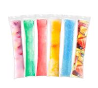 100 sacchetti trasparenti per gelato ad acqua, popsicle, sacchetti usa e getta, per yogurt, snack alla frutta naturale e frullati popsicle (5,5 x 28 cm)