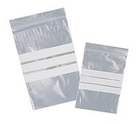 VIVA - 3055BAD - Sacchetti zip - con bande scrivibili e foro - 6 x 8 cm - 50 micron - PE - Viva - conf. 100 pezzi - 89937 - Conf. da 1 Pz. - 3055BAD