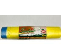 100 SACCHI CON LACCI RACCOLTA DIFFERENZIATA ANTIGOCCIA SACCHETTI 70X110 SPAZZATU