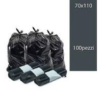 100 Sacchi Differenziata Buste Immondizia 70x110 cm NERE - Spazzatura
