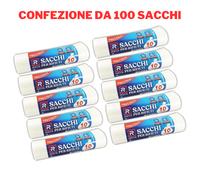 100 Sacchi Spazzatura Differenziata Buste Immondizia cm. 70x110 TRASPARENTI