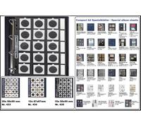 100-SAFE-435-Münzhüllen-Münzrähmchen-Compact-A4-15x-50x50mm Campo Etichettatura