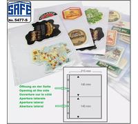 100-SAFE-5477-S-Manicotti Per Banconote A4 Foto Hüllen 2 Tasche A5 215x145 Mm