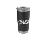 100% Saved 0% Worthy Bicchiere termico in acciaio inox doppia parete