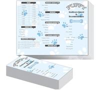 100 schede per vaccinazione per cuccioli, vaccini per cani, registri di grandi dimensioni per registri della salute canina, 20 x 28 cm, libretto di record di colpi di cucciolo, record di salute canina