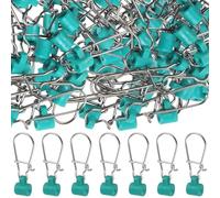 100 Scivoli per affondatore per la pesca al siluro, Scivoli per affondatore in acciaio inossidabile ad alta resistenza con moschettone Duo-Lock, Connettori per peso Kit scatola per attrezzatura da pe