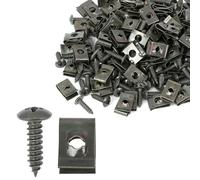 100 Set 4.2x16mm Auto Clips U Clip Vite Assortimento Verde