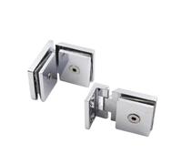 100 Set 8-10mm Staffa senza telaio Cerniere for porte da parete a vetro Bagno Doccia for porta Montaggio a Cerniera for 5-8mm Doppia