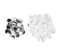 100 Set Button Badge Kit Design Button Badge Cover Posteriore Distintivo in Plastica Button Pin Badge Kit per Badge Fai da Te Strumenti Rifornimenti del Mestiere(Dia 58mm) Handcraft Materials