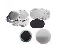 100 set di materiali for bottoni magnetici in gomma morbida for badge maker fai da te, spille e bottoni artigianali Compatibile(37mm)