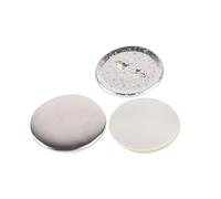 100 set di parti di bottoni in metallo da 58 mm for macchina for la produzione di bottoni, macchina for graffette fai da te rotonda, include base con motivo a stella in ferro Insiemi sufficienti