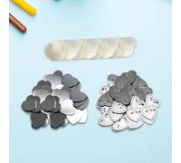 100 Set Distintivi per Bottoni Vuoti Distintivo di Ferro Bottoni Pin Fai-da-Te
