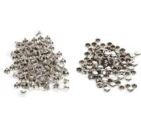 100 Set Doppio Cappuccio Rivetto per Le Riparazioni Artigianali in Pelle Decoraz