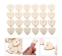 100 Set Etichette Artigianali a Forma di Cuore con Fori Etichette Targa in