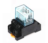 100 set HH64P LY4 DC12V/DC24V/DC110V/DC220V bobina 14 pin 4PDT relè elettromagnetico LED verde