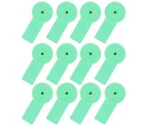 100 Set Marchio Auricolare Ovino Verde in Tpu e Rame | Flessibile e Resistente, Poco Deformabile, Leggero, per Pecore, Capre, Bovini, Suini e Cammelli