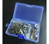 100 Set Occhielli Fibbia Con Installazione Strumenti Pelle Rivetto 10mm NR9