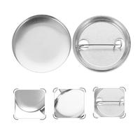 100 Sets Pin Badge Components Distintivi Parti Del Distintivo Pulsante