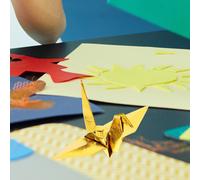 100 Sheets Fogli Colorati Per Carta, Golden Origami Bambino Quadrata