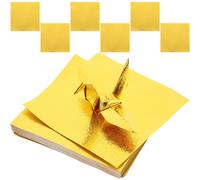 100 Sheets Golden Origami Bambino Carta Per Carta, Colorata Quadrata