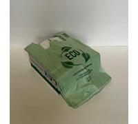 100 Shopper Medie 27x50 gr 8 cadauna Biodegradabili e Compostabili Sacchetti con Manici Shoppers Buste per la Spesa e Raccolta Umido