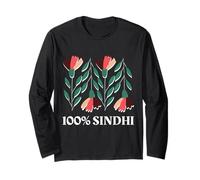 100% Sindhi Proud Sindhi Sayings Meme Culture Sindhi Humor Maglia a Manica