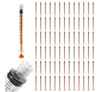 100 Siringhe monouso sterili da 1 ml attacco LUER LOCK - Siringa sterile senza ago