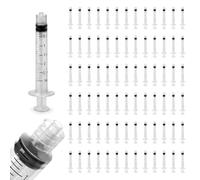 100 Siringhe monouso sterili da 2,5 ml attacco LUER LOCK - Siringa sterile senza ago