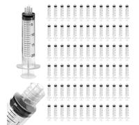 100 Siringhe monouso sterili da 20 ml attacco LUER LOCK - Siringa sterile senza ago