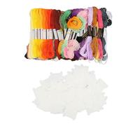 100 Skeins Embroidery Floss | Colorfast Cross Stitch Thread for DIY Crafts/Bracelets/Home Decor | 100pcs Floss Bobbins Avoid Knotting | Smooth Cotton Thread