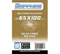 100 Sleeves Sapphire 7 WONDERS 65x100 Bustine Protettive x Giochi da Tavolo