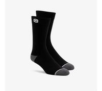 100% Solid Casual Socks Black S/M