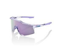 100% Speedcraft Sport Performance - Occhiali da sole da ciclismo (lavanda lucida traslucida - HiPER lavanda a specchio)