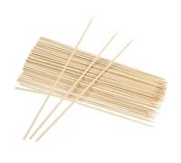 100 Spiedini di Legno 20cm per Barbecue, Spiedini Bambu per Frutta, BBQ Cocktail e Verdura