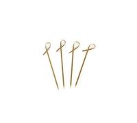 100 Spiedini di legno di bambù con nodo 9 cm