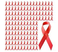 100 spille a nastro alla moda per la sensibilizzazione sul cancro al seno, spilla per il benessere pubblico, da donna, spilla per risvolti e gioielli