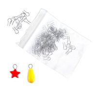 100 spilli da bruciare a forma di R, strumenti per bruciare ceramiche, per orecchini in ceramica, decorazioni fai da te, in metallo