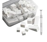 100 spugne bianche per manicure, morbide per manicure e design sfumato, attrezzo da allenamento per principianti, pratica domestica e