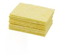 100 spugne di ricambio gialle per la pulizia del saldatore, per saldatura, per la manutenzione della punta del ferro da saldare, per rimuovere i residui, per la pulizia della punta del ferro da