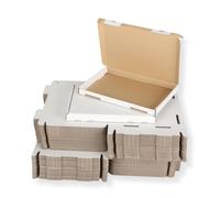 100 St Großbriefkarton-& Partita 350x250x20 MM din A4 Bianco Cartone Pieghevole