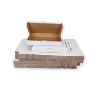 100 St Maxibriefkarton-& Partita 350x250x50 MM din A4 Bianco Cartone Pieghevole