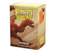100 Standard Matte Size Dual Sleeves Amber Dragon Shield
