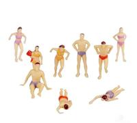 100 statuette di persone sulla spiaggia, per scenari della casa delle bambole, progetti artistici con sabbia, accessori per diarama e decorazioni artigianali a tema (C)