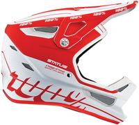Casco Integrale 100% Status Bianco/Rosso XL