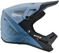 100% Status Casco Downhill, nero-blu, taglia L per maschi