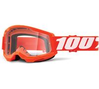 100 Percent Strata 2 S23, occhiali male Arancione Fluo/Bianco Trasparente